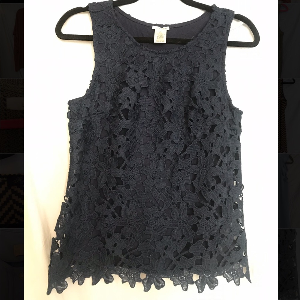 Navy blue tank top